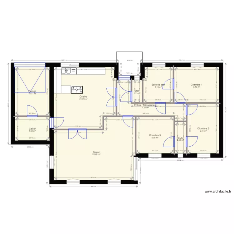 maison mahjoub. Plan de 