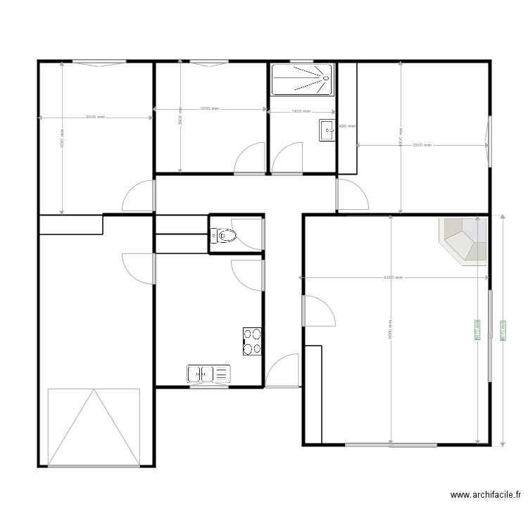 maison 1. Plan de 0 pièce et 0 m2