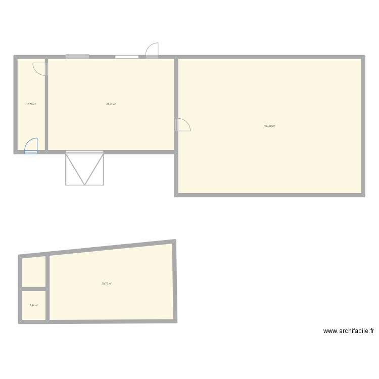 maison. Plan de 5 pièces et 200 m2