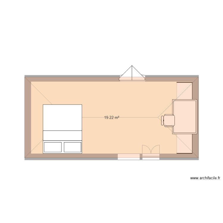 chambre Alex. Plan de 0 pièce et 0 m2