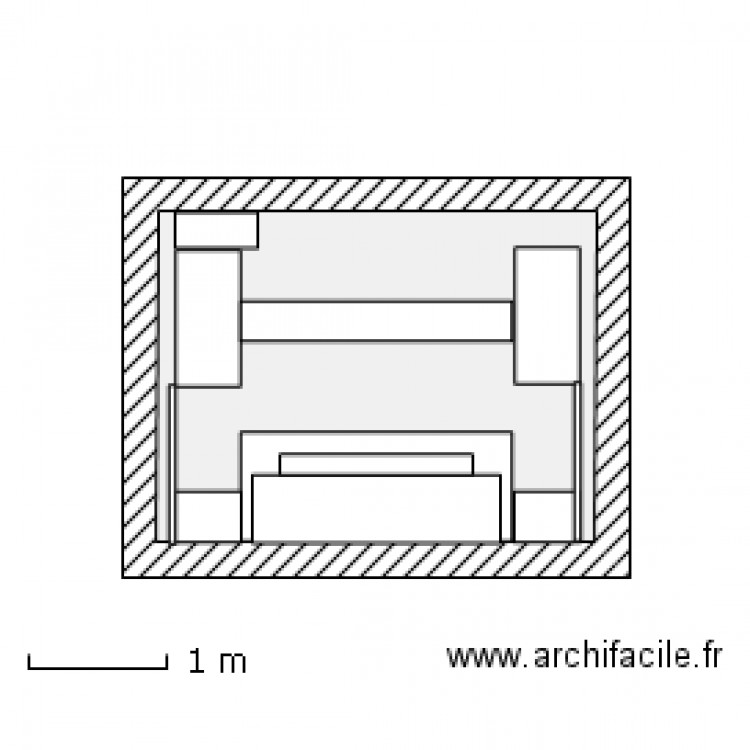 Plan Lit vue de face 4 Avril 2012. Plan de 0 pièce et 0 m2