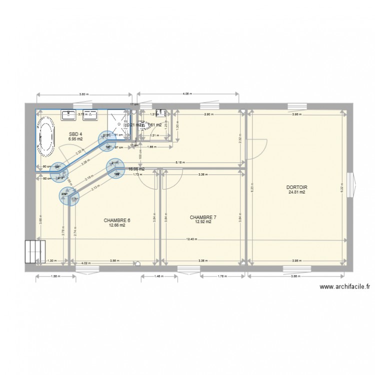 Etage Grange V1. Plan de 0 pièce et 0 m2