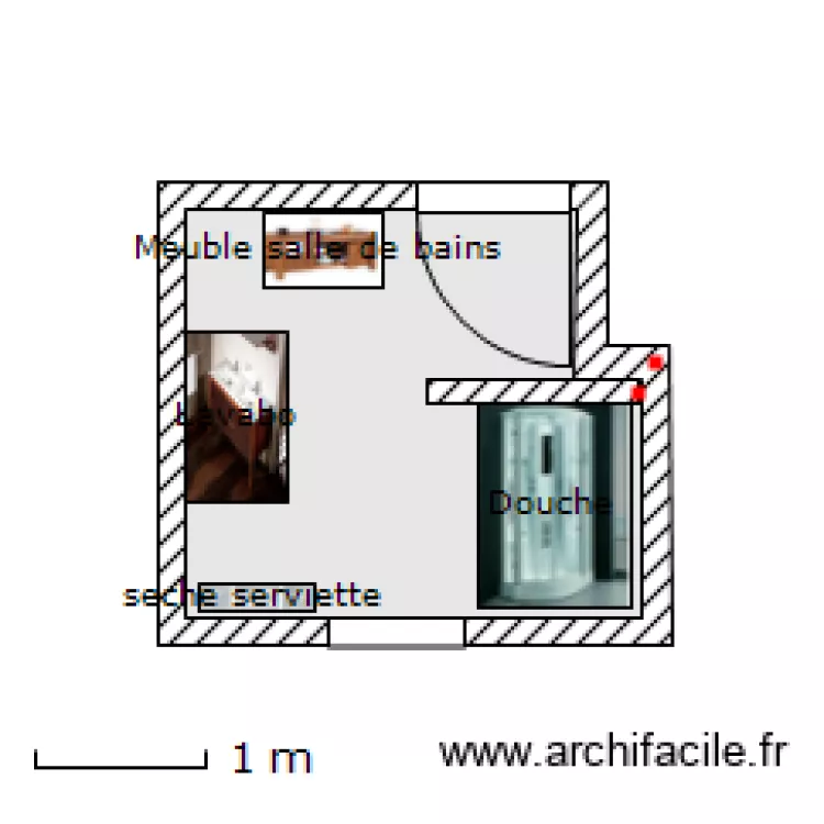 Salle de bains. Plan de Salle de bains. Plan de