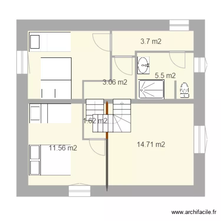 grange V16 1 er &eacute;tage 25 aout. Plan de 