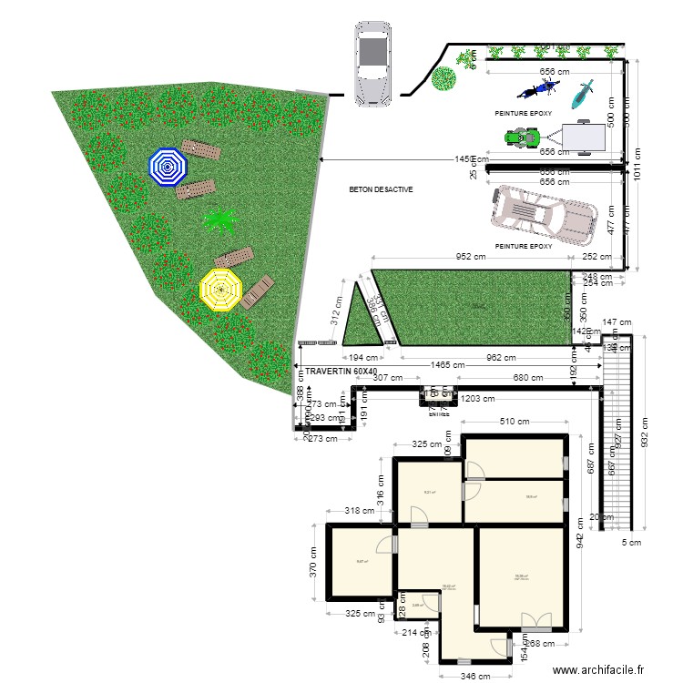 peymeinade. Plan de 9 pièces et 112 m2