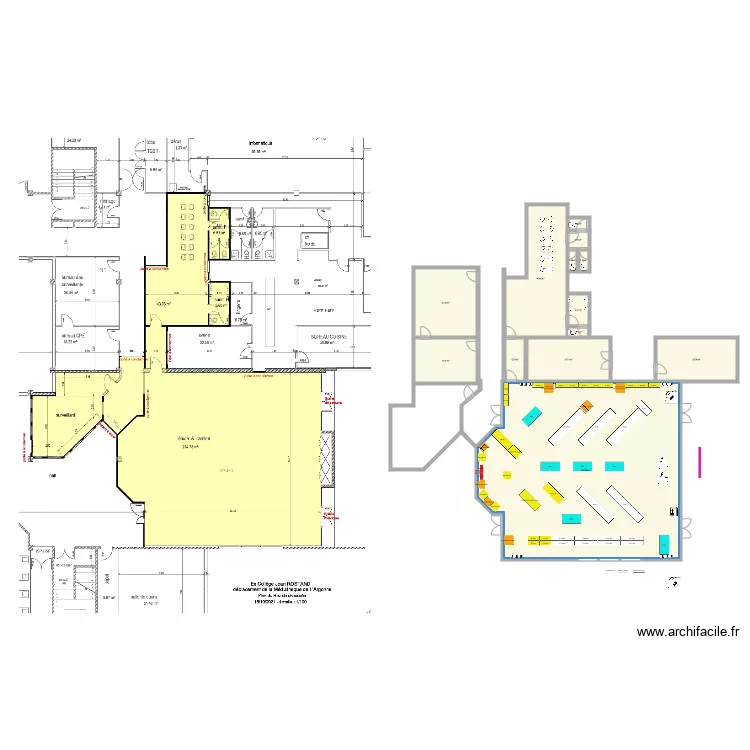 ARGONNE coll&egrave;ge J Rostand E2. Plan de 