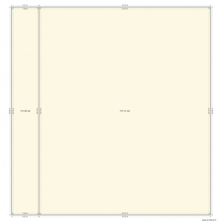 cotation 247 x 30. Plan de 0 pièce et 0 m2
