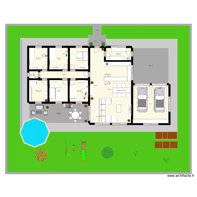 Maison de r&ecirc;ve. Plan de 