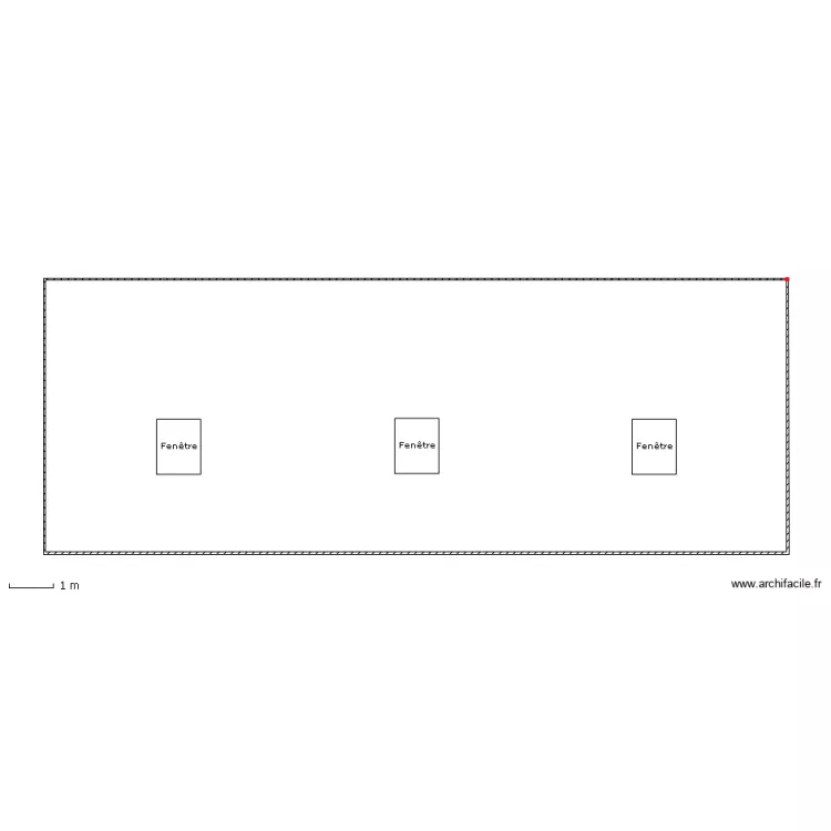 Fa&ccedil;ade Nord Avant Travaux. Plan de 