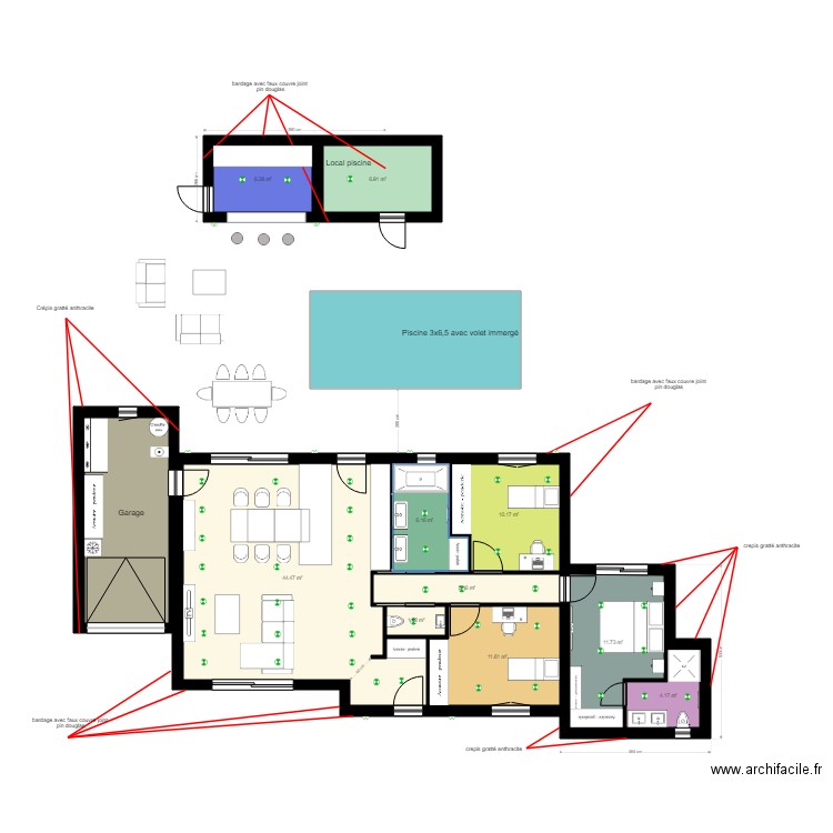 maison pinede8. Plan de 0 pièce et 0 m2