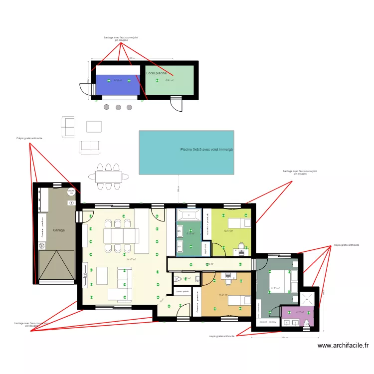 maison pinede8. Plan de maison pinede8. Plan de