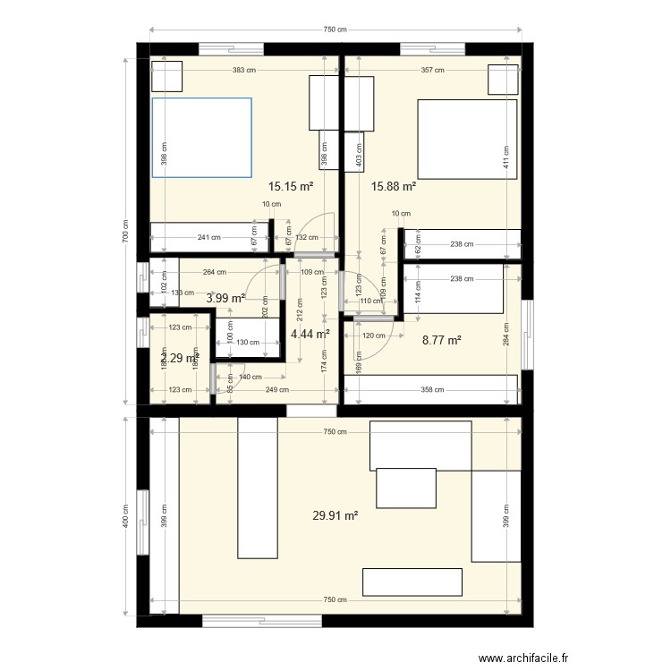 fayole 2 c. Plan de 0 pièce et 0 m2