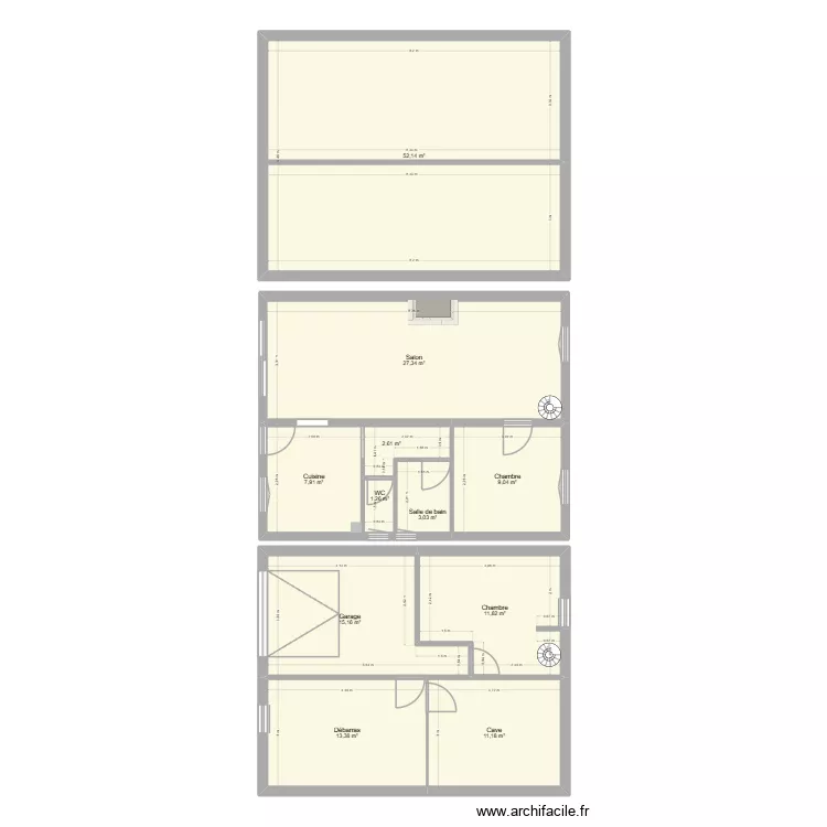 Le Mans Maison. Plan de 11 et 155 m² Le Mans Maison. Plan de 11 et 155 m²