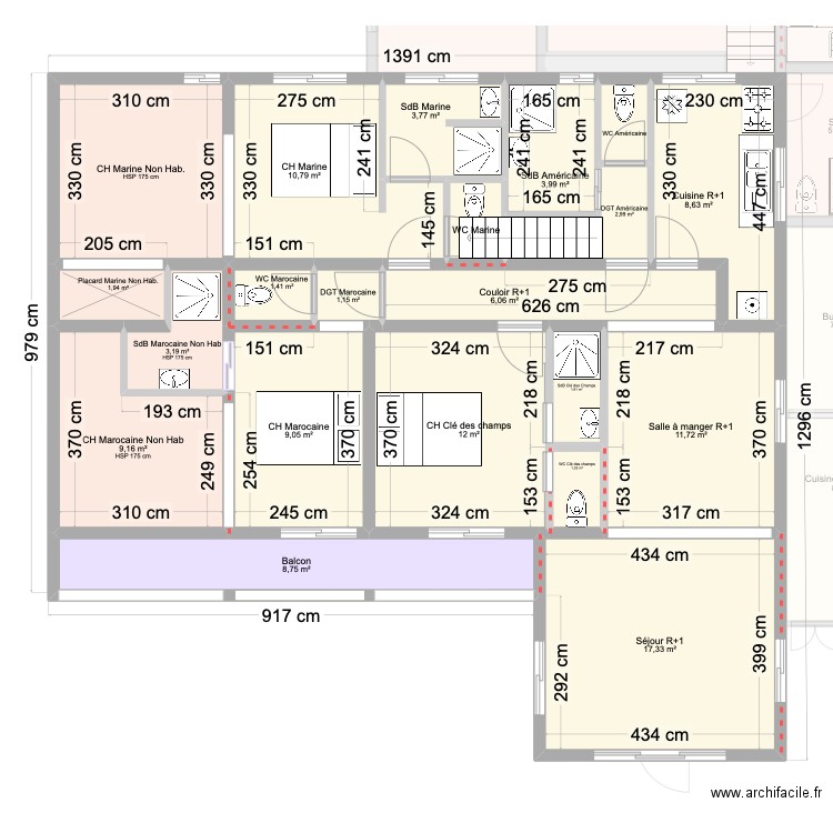 N°5_RDC_R+1_R+2_PITAYA. Plan de 0 pièce et 0 m2