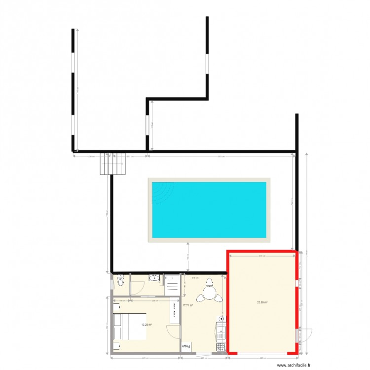 Momas terrasse projet 3. Plan de 0 pièce et 0 m2