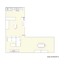 amenagement cuisine sejour salon