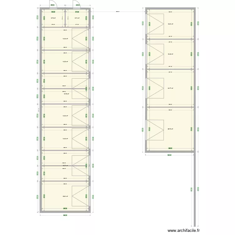 garage. Plan de 