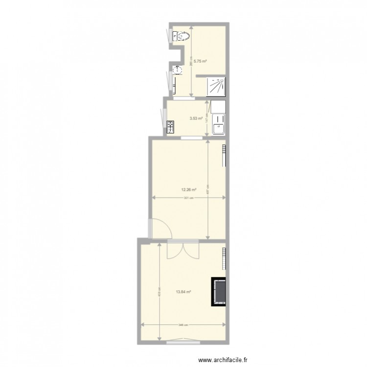 rez vandenhoven appt. Plan de 0 pièce et 0 m2