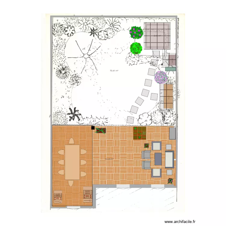 Jardin c. Plan de 