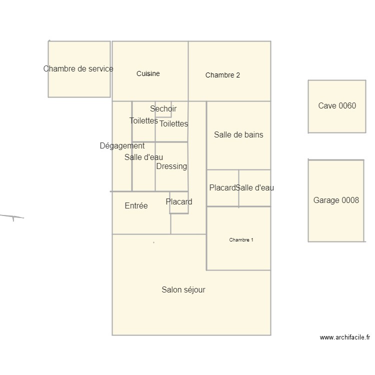 GAILLET. Plan de 0 pièce et 0 m2