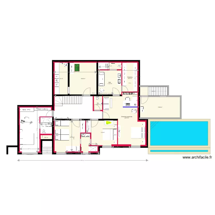 cabane chambre scott. Plan de 