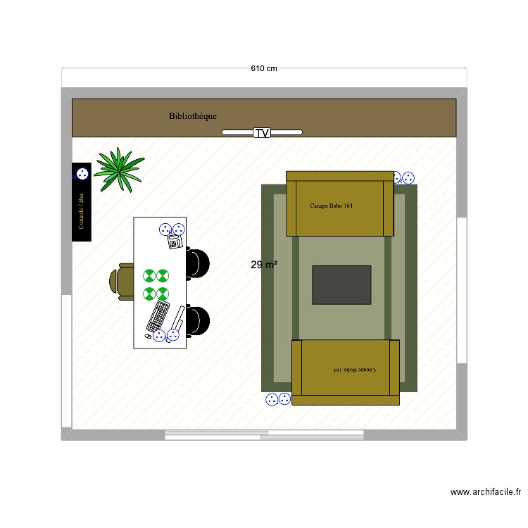 Bureau - La Rémondière - V2. Plan de 1 pièce et 29 m2