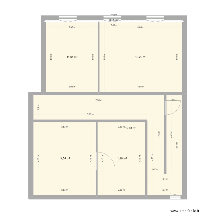 SAINT LAZARE V1. Plan de 8 pièces et 133 m2