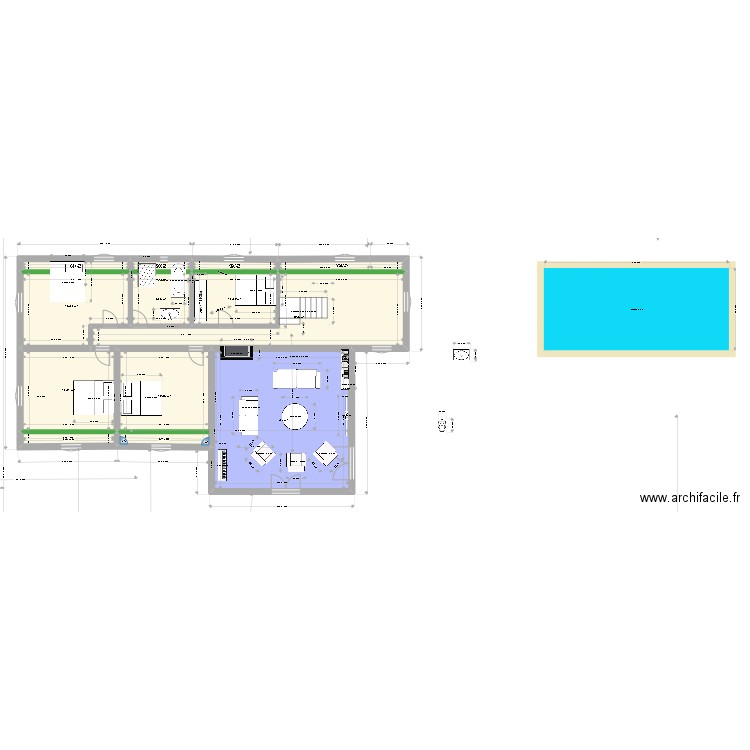 PSenlis Ok  V.0.4 etage ELSA. Plan de 12 pièces et 153 m2