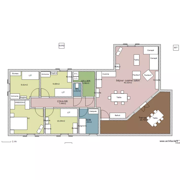 MAISON BBC MEUBLE VERSION 2. Plan de 