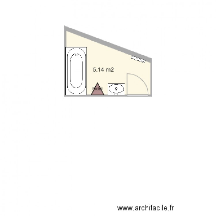 plan veau sdb. Plan de 0 pièce et 0 m2