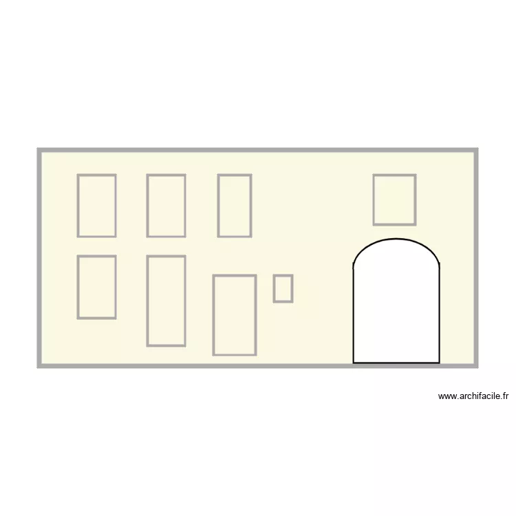 Façade avant. Plan de Façade avant. Plan de