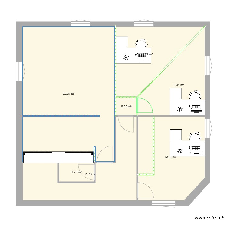 caisse maulev. Plan de 0 pièce et 0 m2