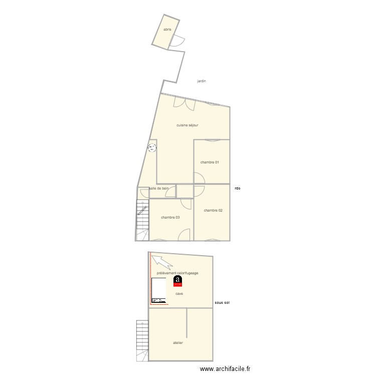 sarrazin1160 am. Plan de 10 pièces et 88 m2