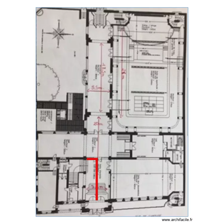 cloison Pitoef. Plan de 