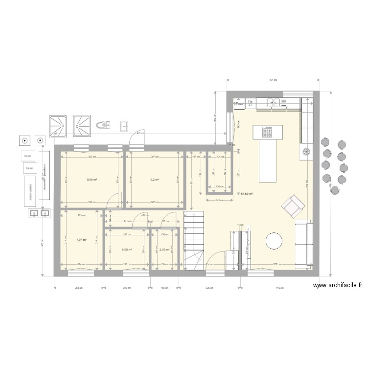 maison cambrone 2. Plan de 0 pièce et 0 m2