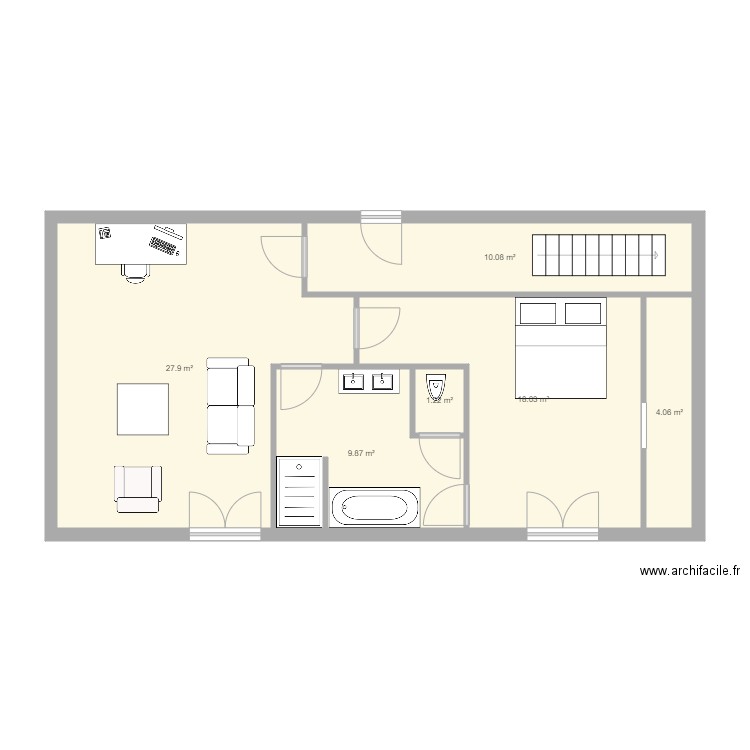 Kinzler RDC. Plan de 0 pièce et 0 m2