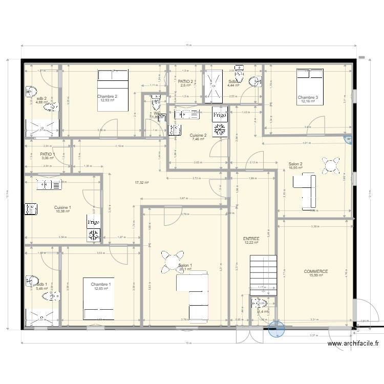 GRAND YOFF 2021 MODIF 4 DEC. Plan de 0 pièce et 0 m2