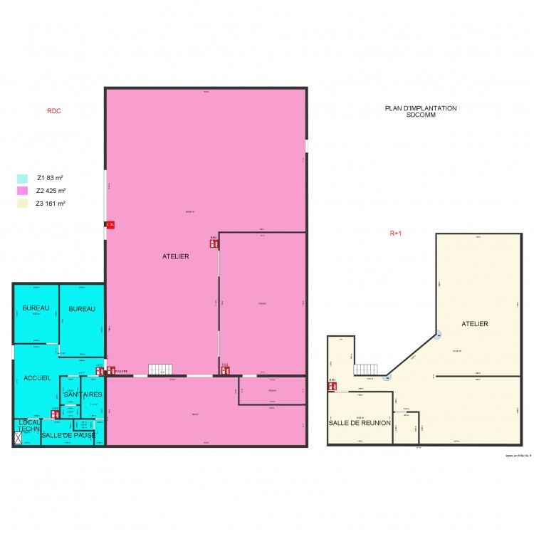 SDCOMM. Plan de 0 pièce et 0 m2