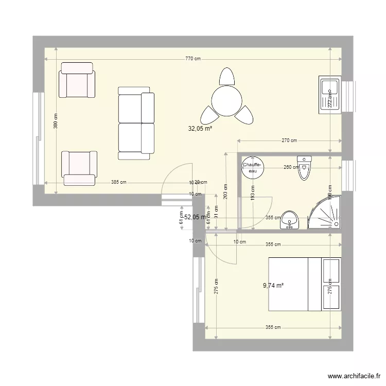 petite maison elou. Plan de 