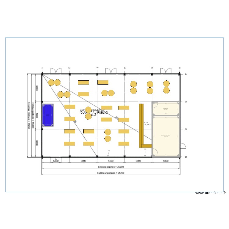 VIENNE ESPACE Partenaire 221122. Plan de 3 pièces et 57 m2