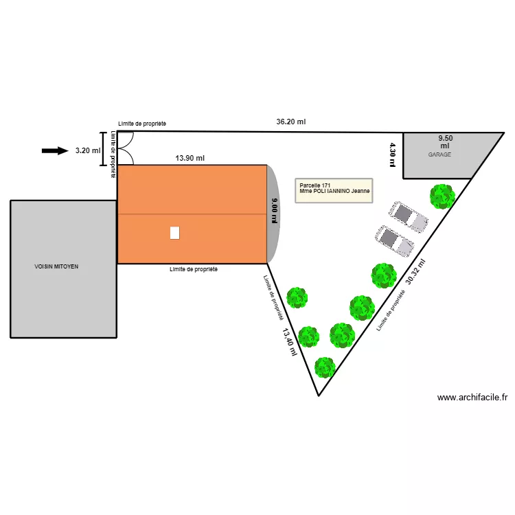 PLAN DE MASSE POLI EXISTANT 2. Plan de 