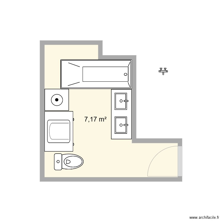 SALLE DE BAIN HAUT 2021. Plan de 0 pièce et 0 m2