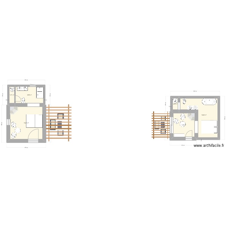 Cabanes. Plan de 0 pièce et 0 m2