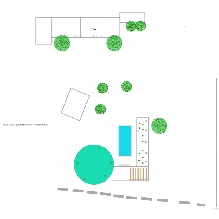 piscine bastide sainte trinide. Plan de 0 pièce et 0 m2