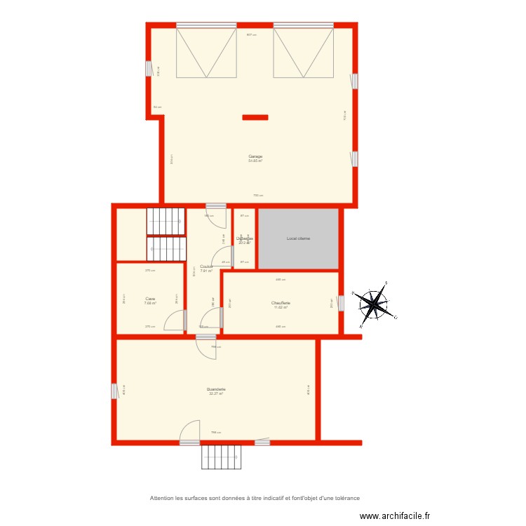 BI 4009 Sous sol côté. Plan de 0 pièce et 0 m2