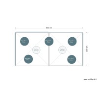 Implantation manges debout et chauffages sous 2 tentes 3x3m
