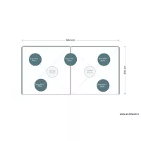 Implantation manges debout et chauffages sous 2 tentes 3x3m