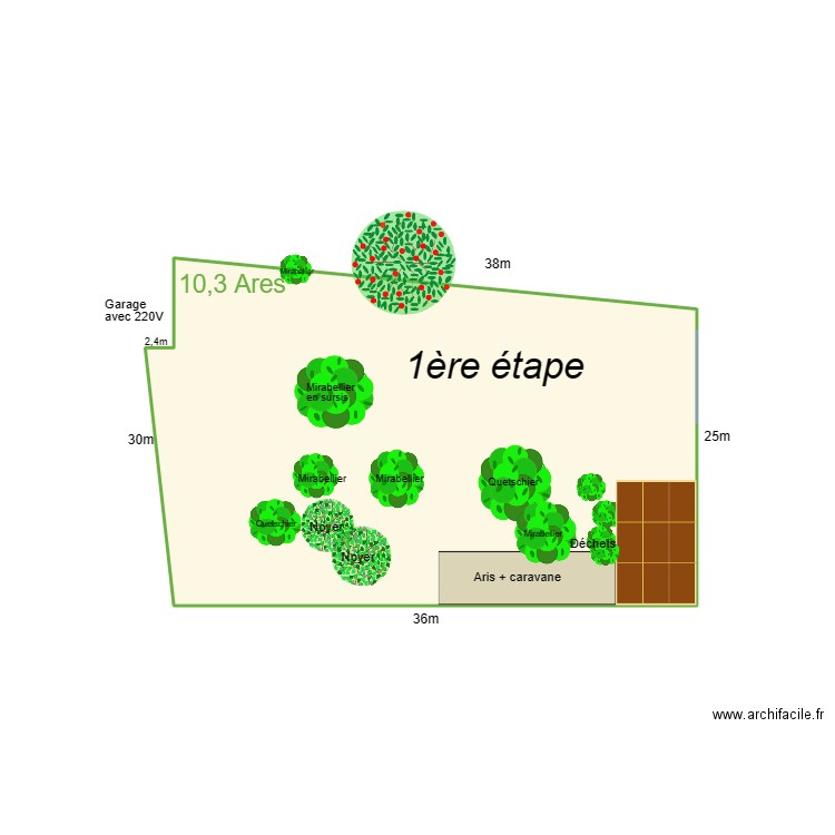  Verger initial avec Emilie 01. Plan de 0 pièce et 0 m2