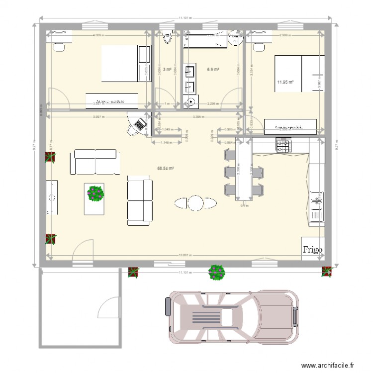 planmaison farah. Plan de 0 pièce et 0 m2