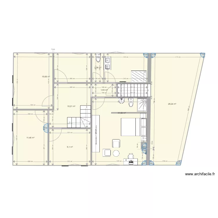 PLAN 1er étage 9 Avril 2022. Plan de PLAN 1er étage 9 Avril 2022. Plan de
